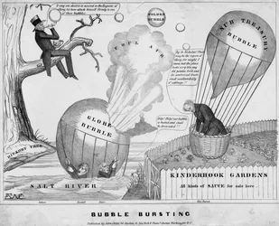 Éclatement de Bulle, publié par John Childs, New York et Washington DC, c.1840